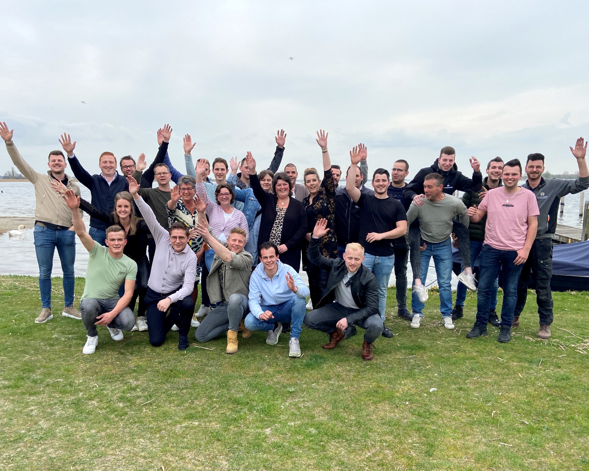 Over ons teamfoto - desk