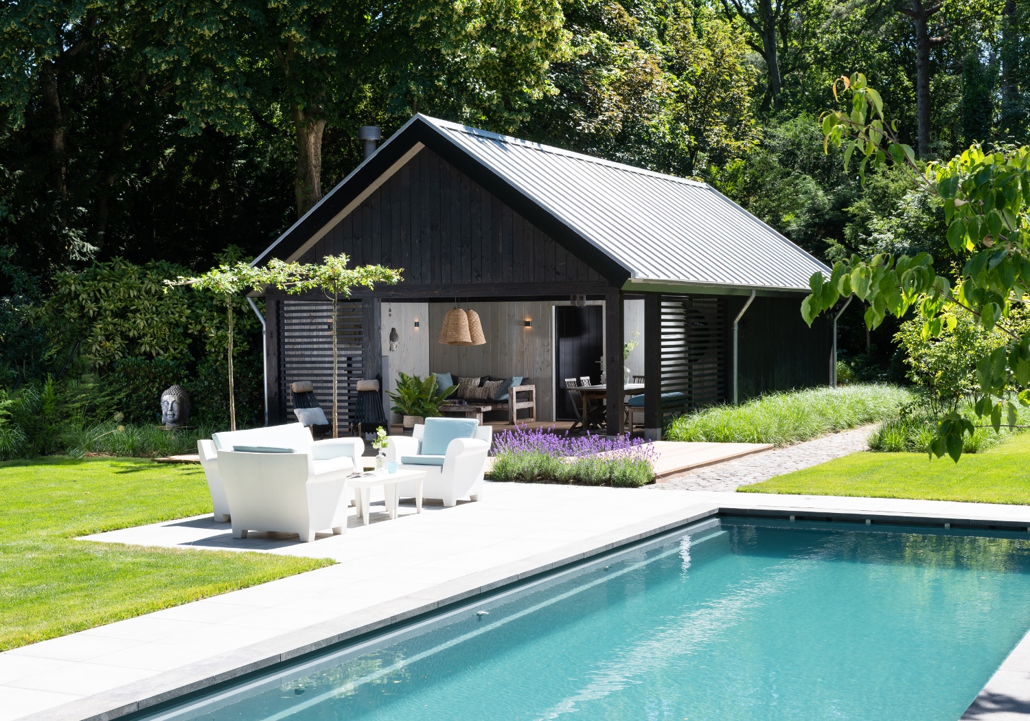 Exlusieve poolhouse header - tab